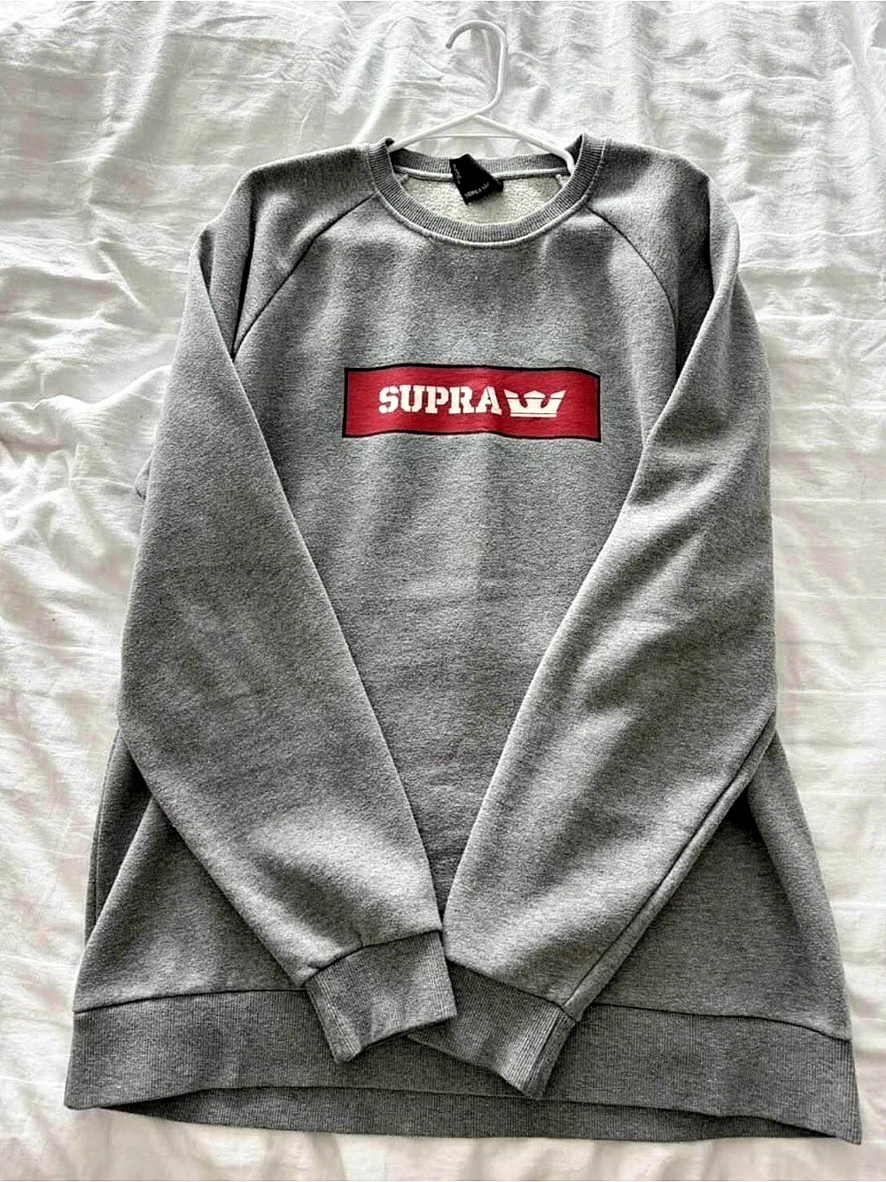 Supra Gray XL Sweatshirt Like New